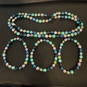 Honora Freshwater Pearl necklace and bracelet set